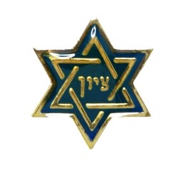 סיכת דש מגן דוד ציון | סיכות דש